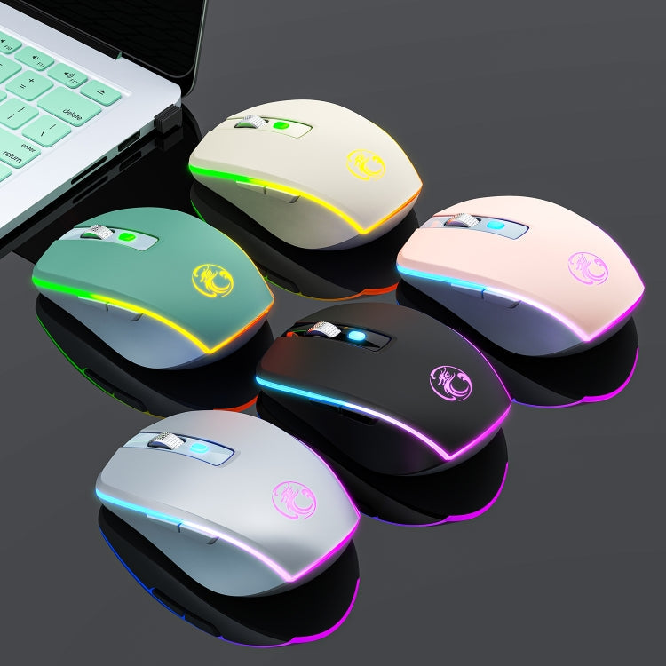 iMICE G903 Bluetooth Dual Mode 6-key Silent Wireless Gaming Mouse(Green)