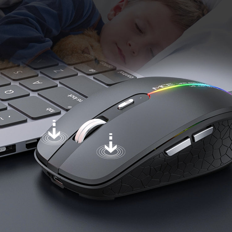 iMICE G904 Dual Mode 6-Key Silent Wireless Gaming Mouse(White)