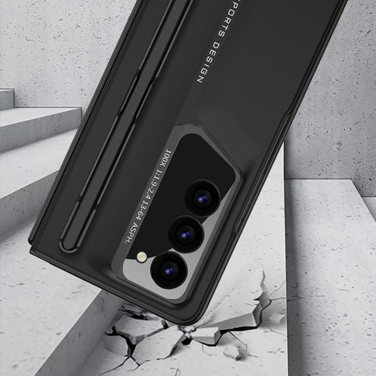 For Samsung Galaxy Z Fold6 GKK Integrated Blade Ultra-thin Full Coverage Phone Case with Pen Slot, Not Included Pen(Black)