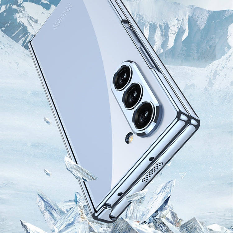 For Samsung Galaxy Z Fold6 GKK Integrated Magnetic Fold Electroplating Phantom Phone Case(Mountain Gray)