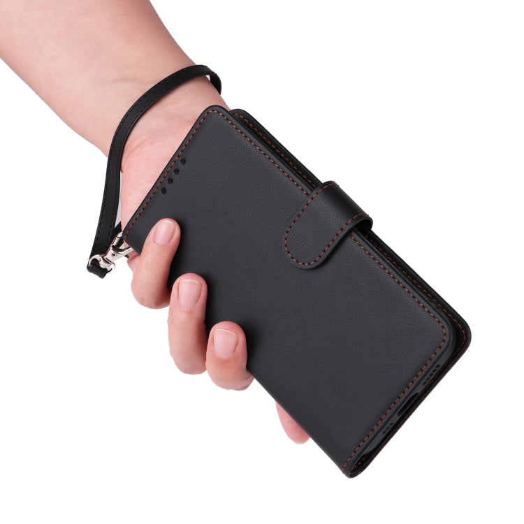 For Galaxy S24 FE 5G BETOPNICE BN-005 2 in 1 Detachable Imitate Genuine Leather Phone Case(Black)