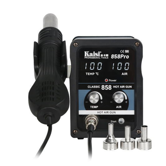 Kaisi 858Pro Smart Sleep Lead-free Digital Display Hot Air Gun Desoldering Station, Plug:US Plug