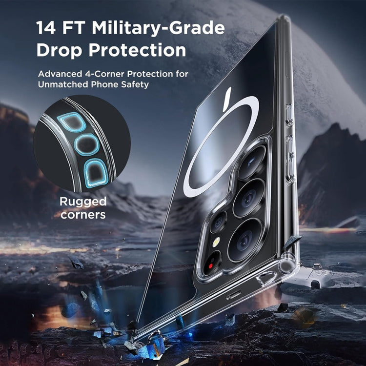 For Samsung Galaxy S24 Ultra 5G ViLi MAG-C Series MagSafe Magnetic PC + TPU Phone Case(Transparent)