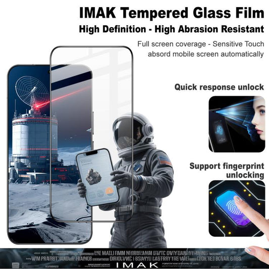 For Honor 400 Global 156.5mm imak 9H Surface Hardness Full Screen Tempered Glass Film Pro+ Series