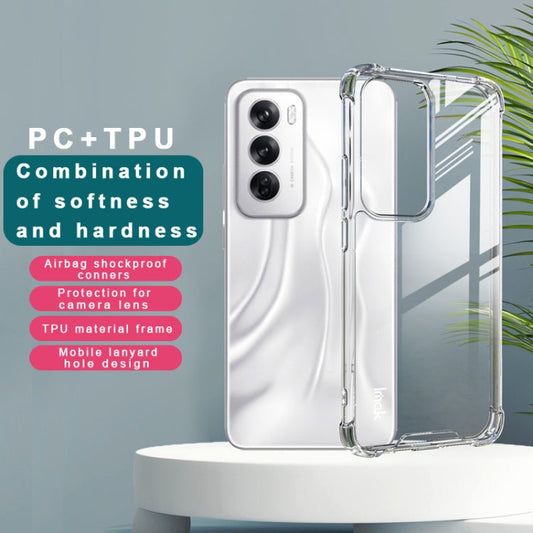 For OPPO Reno12 Global IMAK Space Shield PC + TPU Airbag Shockproof Phone Case(Transparent)