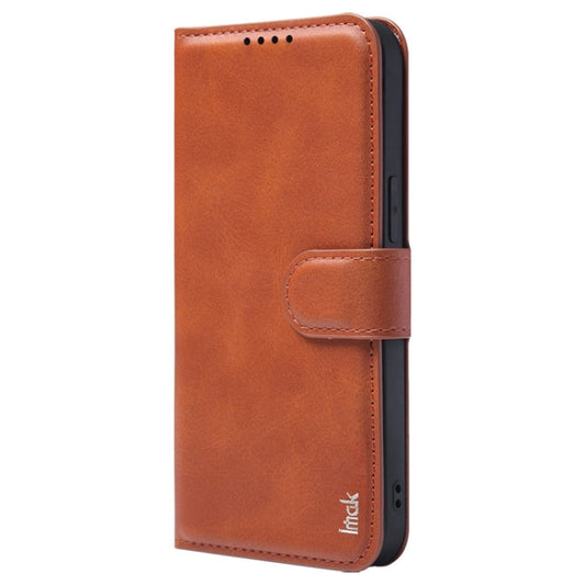 For iPhone 15 Pro Max IMAK Count Series Flip Leather Phone Case(Brown)