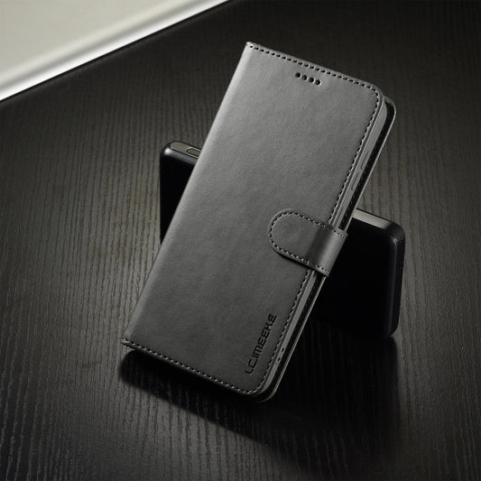 For Samsung Galaxy S25 5G LC.IMEEKE Calf Texture Leather Phone Case(Grey)
