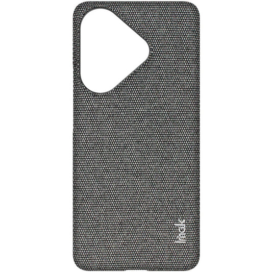For Xiaomi Poco F6 5G imak Ruiyi Series Cloth Texture PU + PC Phone Case(Dark Grey)