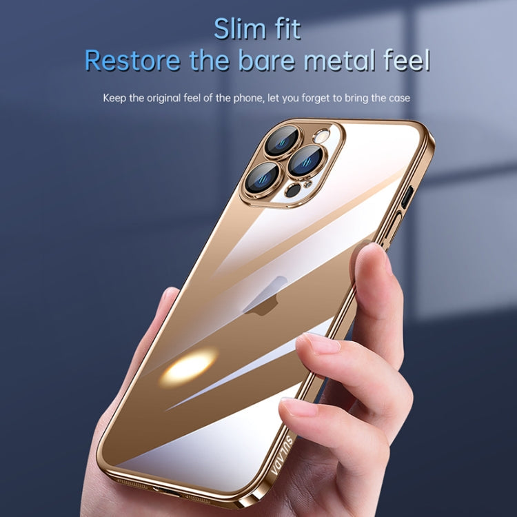 For iPhone 16 SULADA JINGJIA Series Lens Protector Hard PC Phone Case(Dark Purple)