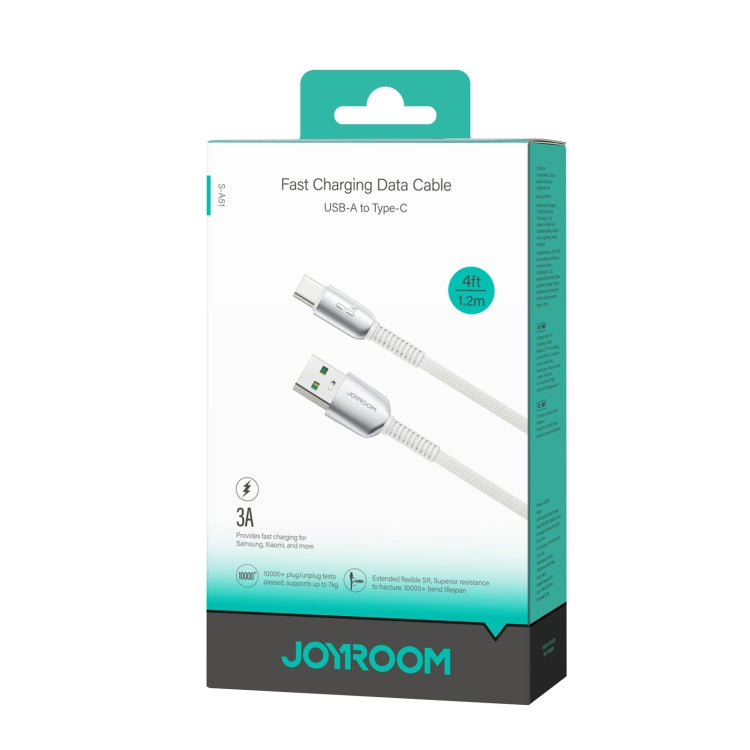 JOYROOM S-A51 Cutting-Edge Series 3A Fast Charging Data Cable, USB-A to Type-C Cable, Length: 1.2m(Light Gray)