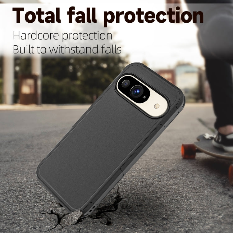 Pour étui de téléphone en TPU hybride PC RedPepper Armor pour Google Pixel 9 (noir)