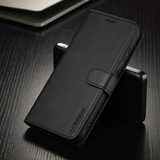 For Samsung Galaxy A16 5G LC.IMEEKE Calf Texture Leather Phone Case(Black)