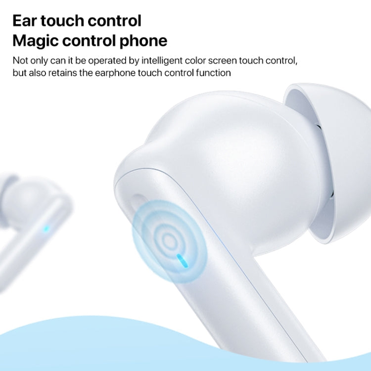 WEKOME Beluga S12 Audyhle ENC Noise Reduction Wireless Earphones with Smart Color Screen(Black)