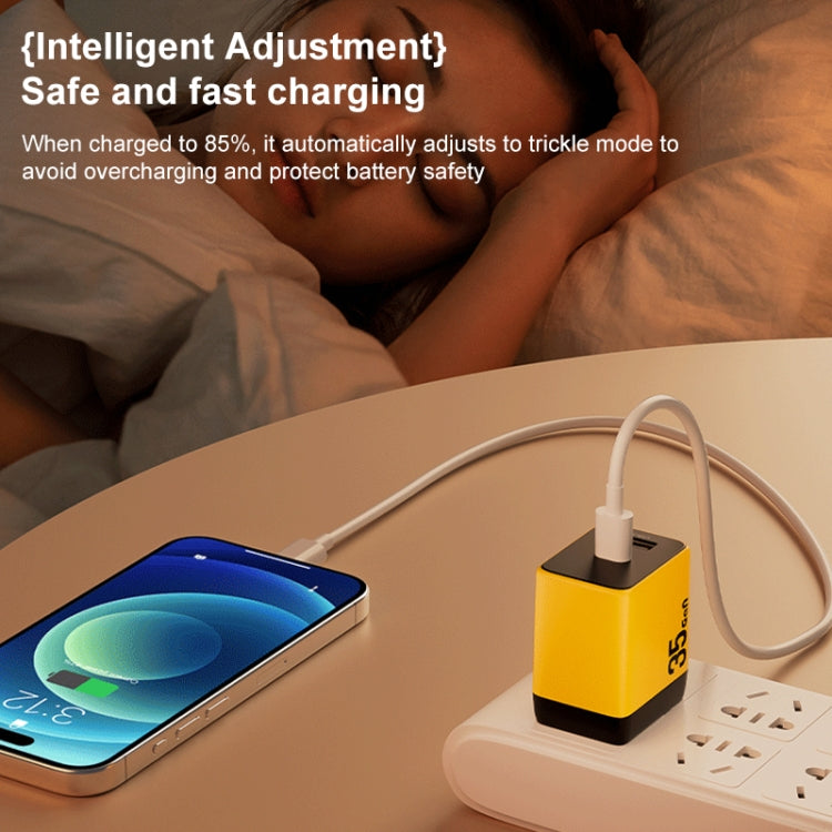 WK WP-U36 35W USB-C / Type-C, USB GaN Fast Charger, Plug Type:EU Plug(Green)
