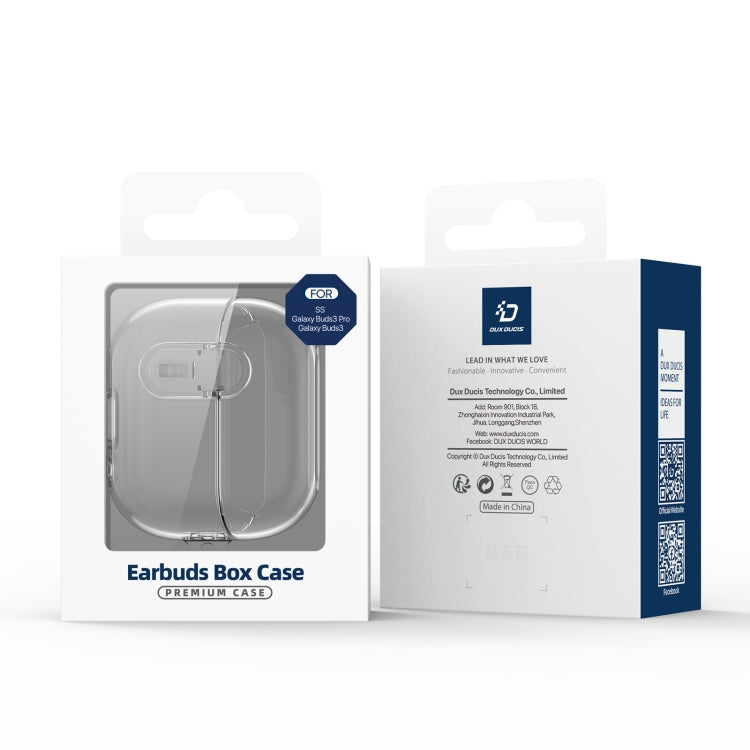 Pour Samsung Galaxy Buds3 / 3 Pro DUX DUCIS SECI Series Boîtier de protection pour écouteurs (noir transparent)
