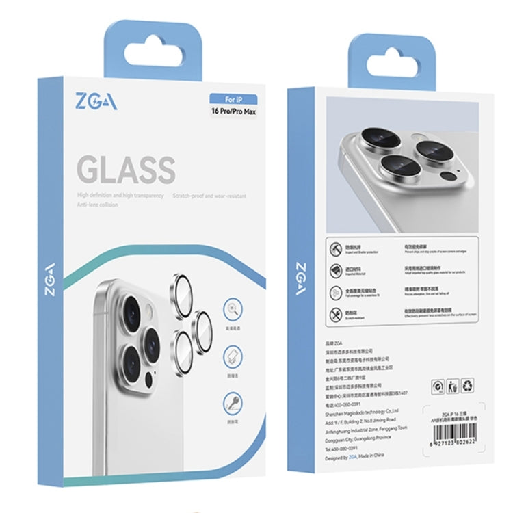 For iPhone 16 / 16 Plus ZGA AR Eagle Eye Phone Lens Film(Blue)