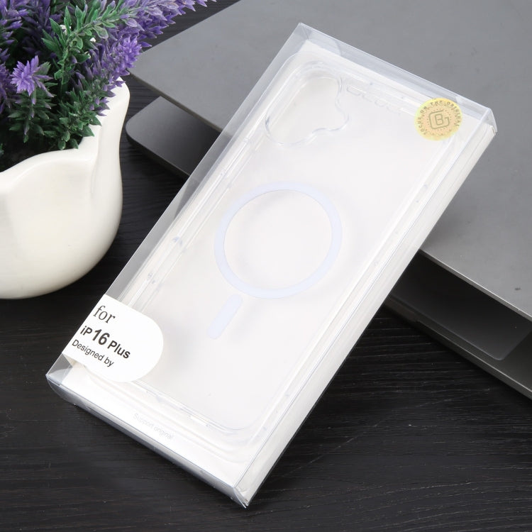 For iPhone 16 Plus GEBEI MagSafe Magnetic Transparent Phone Case(Transparent)
