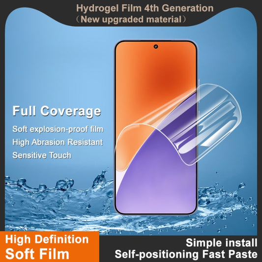 For Xiaomi 15 imak 4th Generation Full Coverage Screen Hydrogel Film Protector
