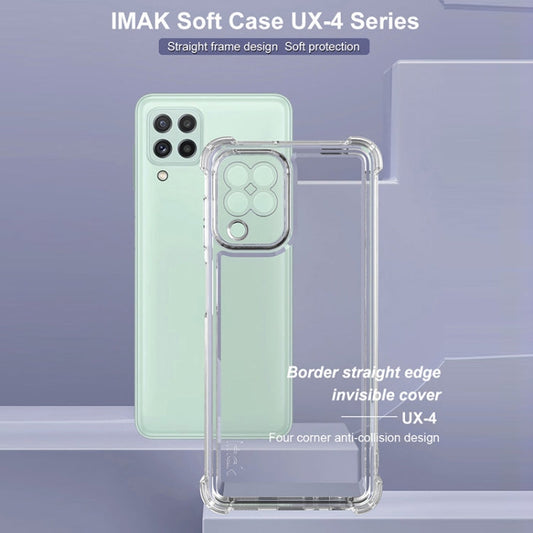 For Samsung Galaxy A22 4G IMAK UX-4 Series Four-corner Shockproof Phone Case(Transparent)