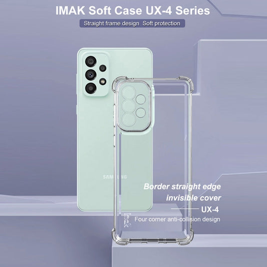 For Samsung Galaxy A73 5G IMAK UX-4 Series Four-corner Shockproof Phone Case(Transparent)