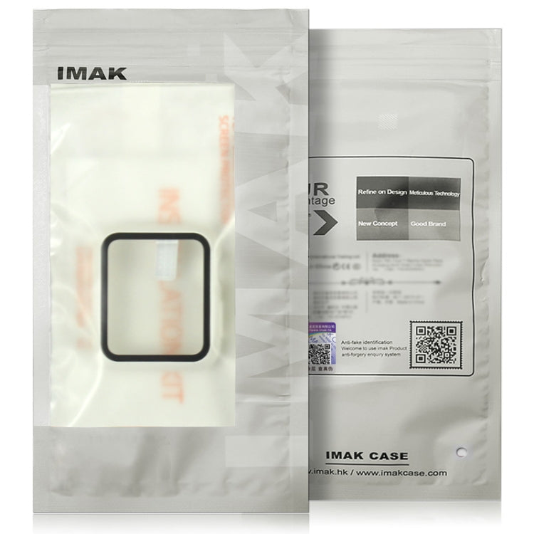 For Apple Watch Series 10/11 46mm imak Integrated Watch Case with Film(Black)