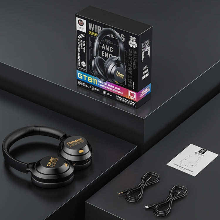 ONIKUMA GT811 Head-mounted Dual Noise Reduction Wireless Bluetooth Earphone(Black)