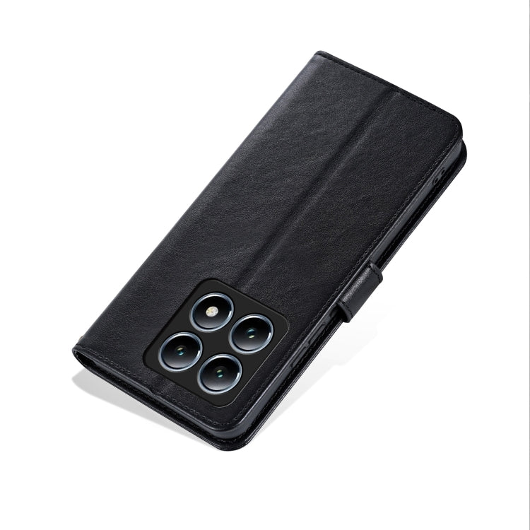 For Xiaomi 14T Pro AZNS Sheepskin Texture Flip Leather Phone Case(Black)