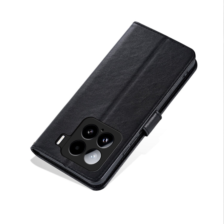 For Xiaomi 15 AZNS Sheepskin Texture Flip Leather Phone Case(Black)
