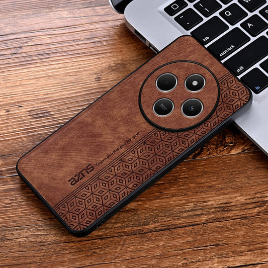 For Xiaomi Poco C75 AZNS 3D Embossed Skin Feel Phone Case(Brown)