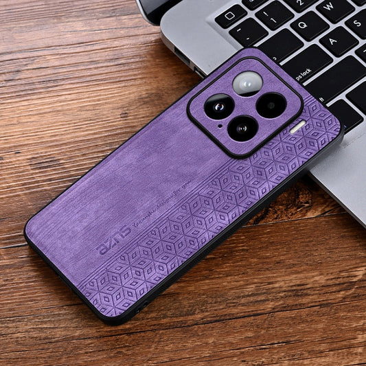 For Xiaomi 15 AZNS 3D Embossed Skin Feel Phone Case(Purple)