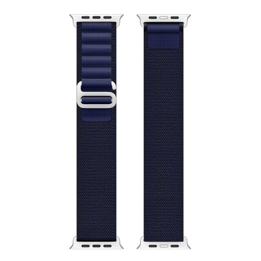 For Apple Watch 46mm / 49mm / 45mm / 44mm DUX DUCIS GS Series Nylon Loop Watch Band(Navy Blue)