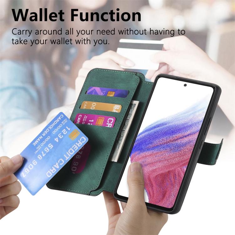 For Honor 300 CaseNeo MagSafe RFID Anti-theft Retro Leather Phone Case(Green)