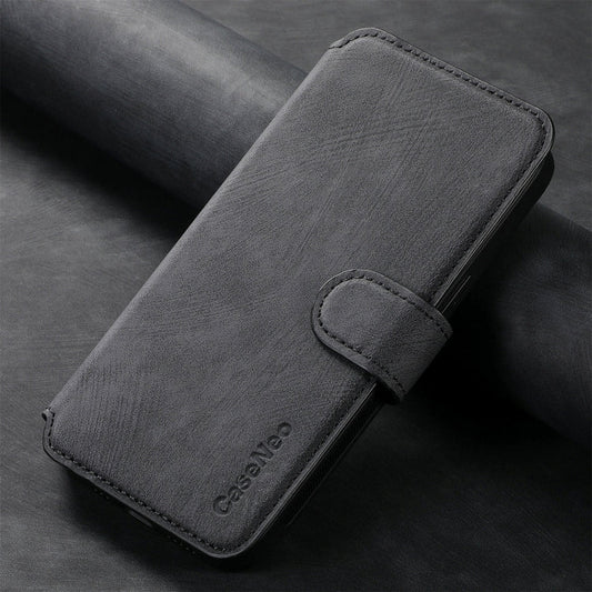 For OPPO A38 4G / A18 4G CaseNeo MagSafe RFID Anti-theft Retro Leather Phone Case(Black)