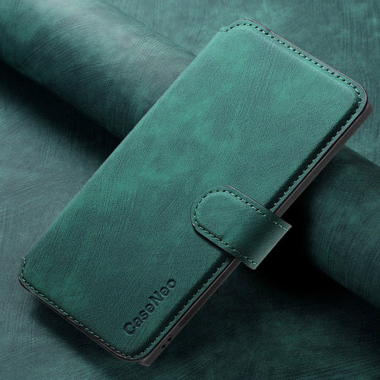 For Samsung Galaxy Note20 CaseNeo MagSafe RFID Anti-theft Retro Leather Phone Case(Green)