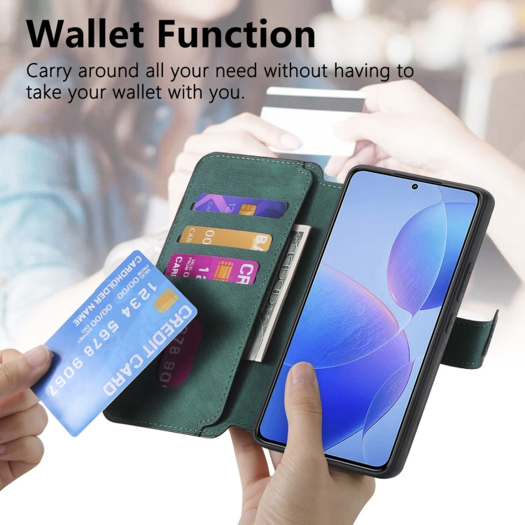 For Redmi K70 / K70 Pro CaseNeo MagSafe RFID Anti-theft Retro Leather Phone Case(Green)