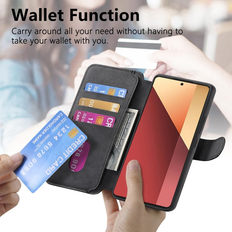 For Xiaomi Poco M6 Pro 4G CaseNeo MagSafe RFID Anti-theft Retro Leather Phone Case(Black)