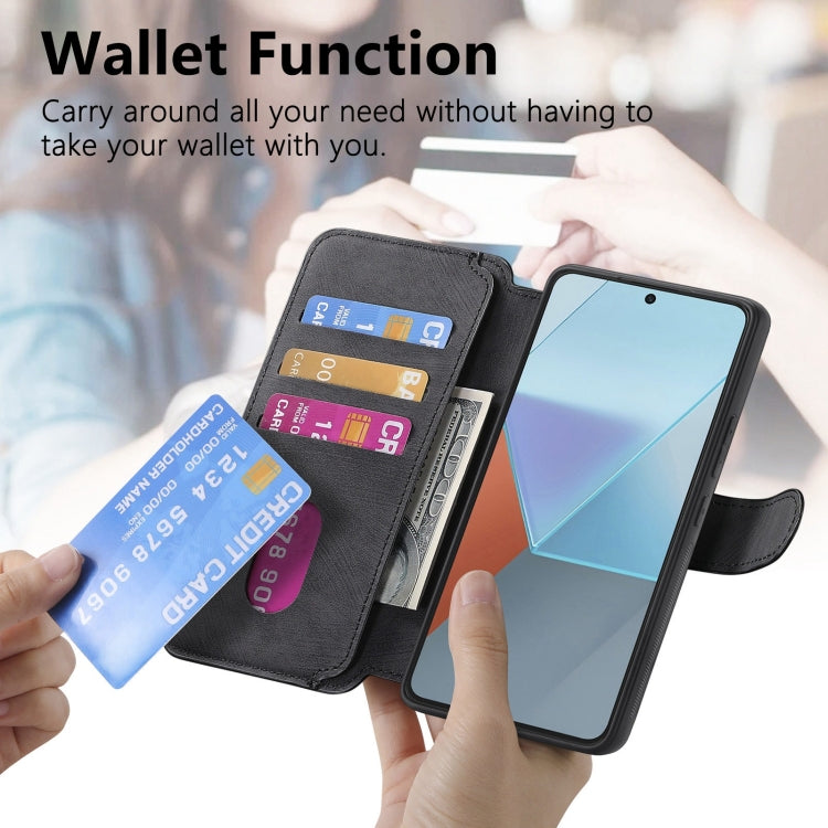 For Xiaomi Poco X6 5G CaseNeo MagSafe RFID Anti-theft Retro Leather Phone Case(Black)
