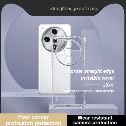 For OPPO Find X7 5G IMAK UX-4 Series Four-corner Shockproof Phone Case(Transparent)