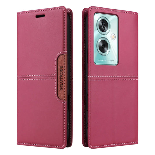 For OPPO A79 5G GQUTROBE G01 RFID Anti-theft Leather Phone Case(Red)