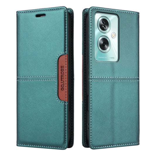For OPPO A79 5G GQUTROBE G01 RFID Anti-theft Leather Phone Case(Green)