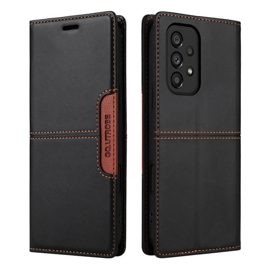 For Samsung Galaxy A23 5G GQUTROBE G01 RFID Anti-theft Leather Phone Case(Black)