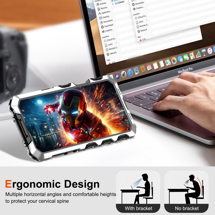 For iPhone 16 Pro R-JUST Life Waterproof Dustproof Shockproof Phone Case(Silver)