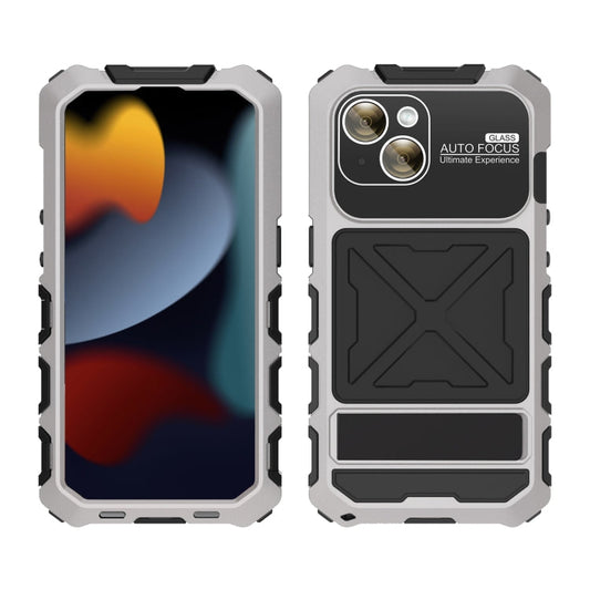 Pour iPhone 15 Coque de téléphone antichoc, anti-poussière et étanche R-JUST Life (argent)