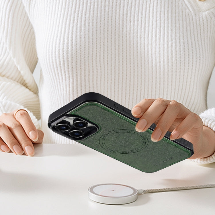 For iPhone 16 Pro Max LC.IMEEKE Magsafe Phone Case(Green)