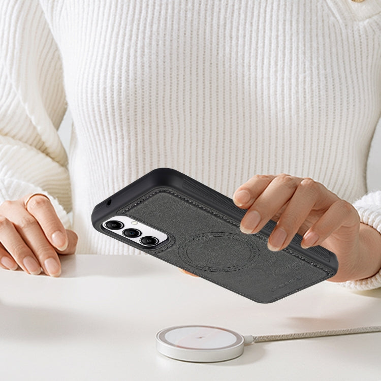 For Samsung Galaxy A54 5G LC.IMEEKE Magsafe Phone Case(Black)