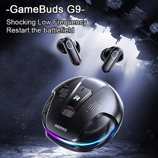 REMAX GameBuds G9 ANC Noise Reduction Gaming Wireless Bluetooth Earphones(Black)