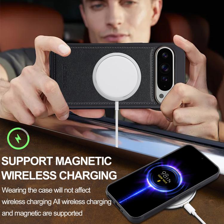 For Google Pixel 10 / 10 Pro LC.IMEEKE L3 Series Detachable RFID Card Bag Magsafe Phone Case(Black)