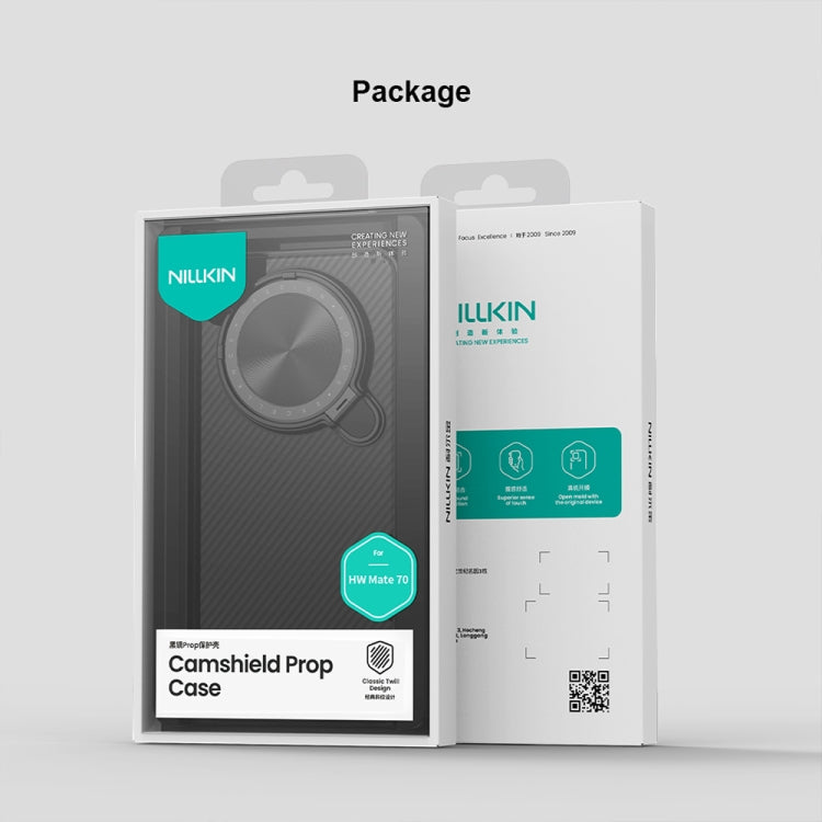 For Huawei Mate 70 NILLKIN CamShield Prop Translucent PC Phone Case(Black)