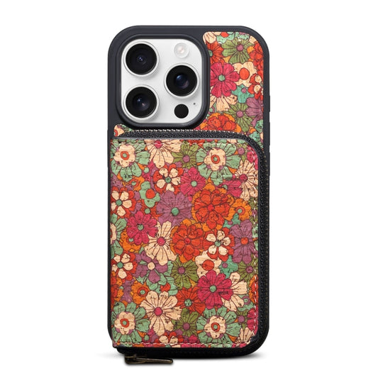 Pour iPhone 14 Pro Max Denior D23 MagSafe Housse de téléphone amovible portefeuille à fermeture éclair (rouge)