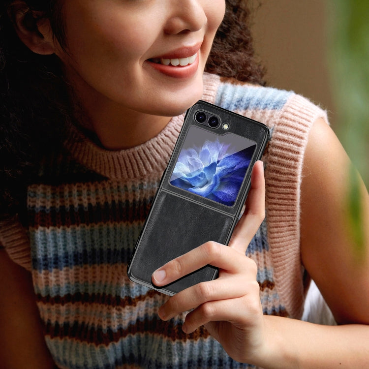 For Samsung Galaxy Z Flip6 / Flip7 FE VIETAO Crazy Horse Texture PU Phone Case(Green)